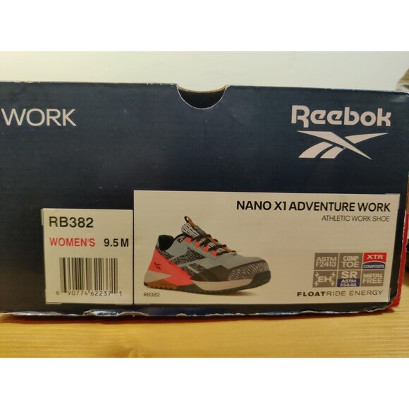 Reebok Nano X1 Adventure Work Gray Pink Athletic Shoes - Picture 3 of 13